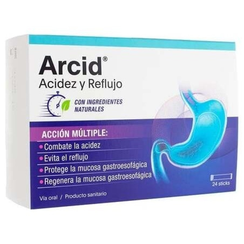 Acidez y Reflujo 24 Sticks - Arcid