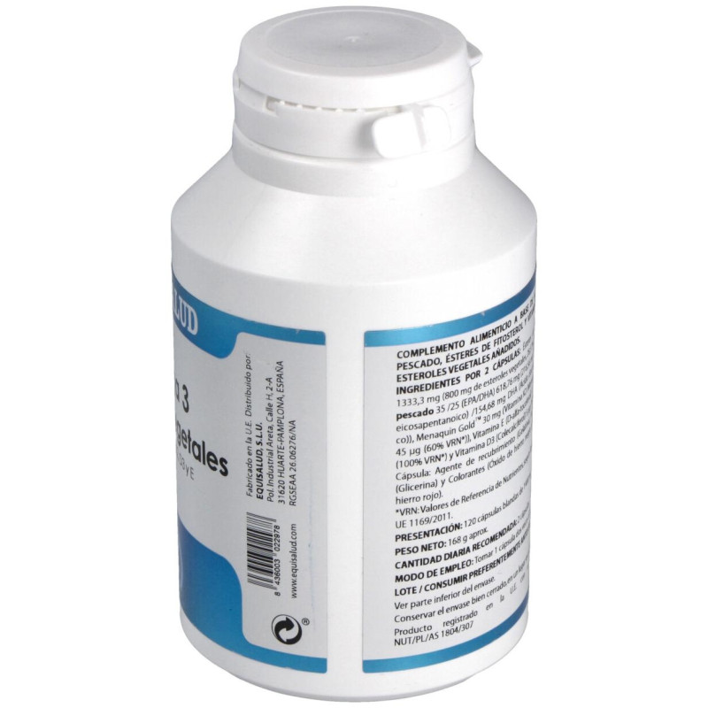 Omega 3 Esteroles Vegetales Vit K2, D3, E 120Cap