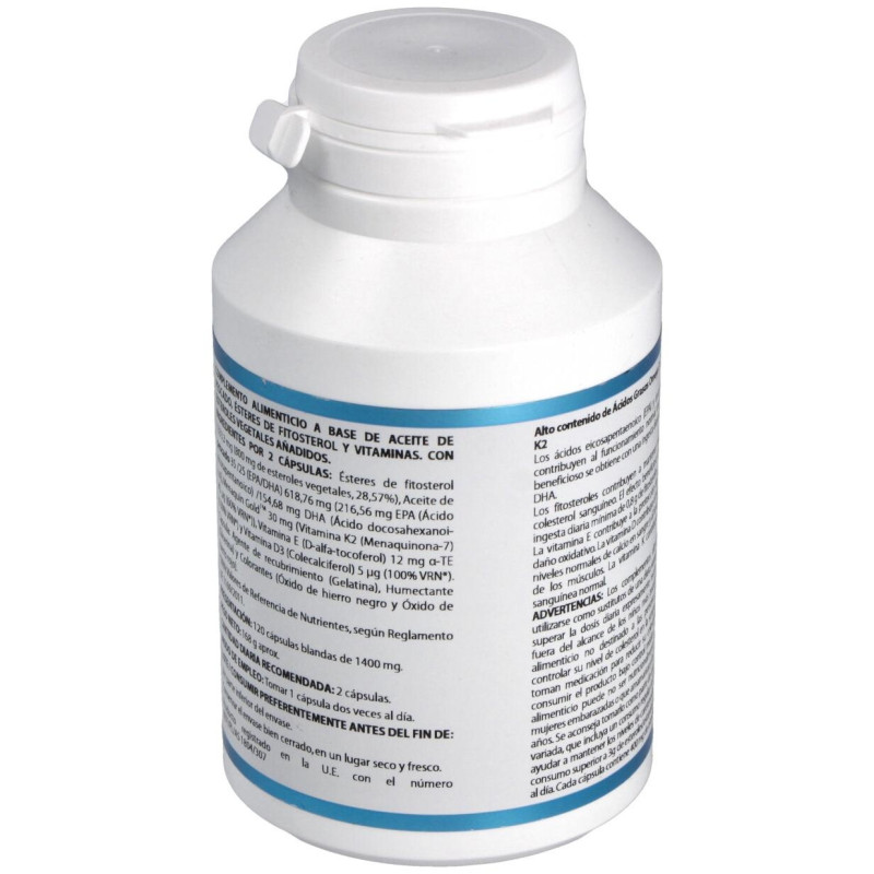 Omega 3 Esteroles Vegetales Vit K2, D3, E 120Cap