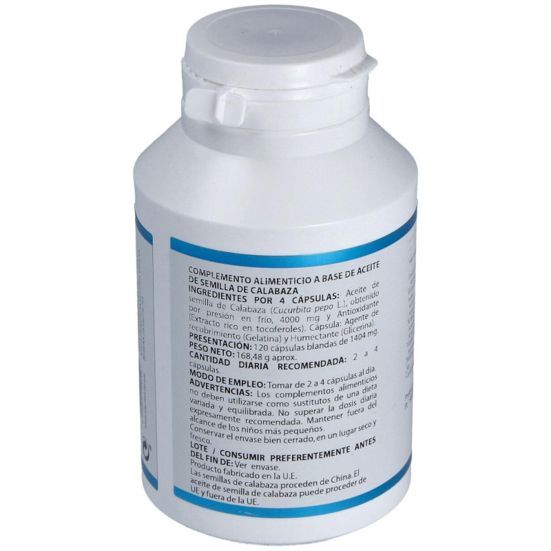 Aceite de Semilla de Calabaza 1000mg 120caps - Equisalud