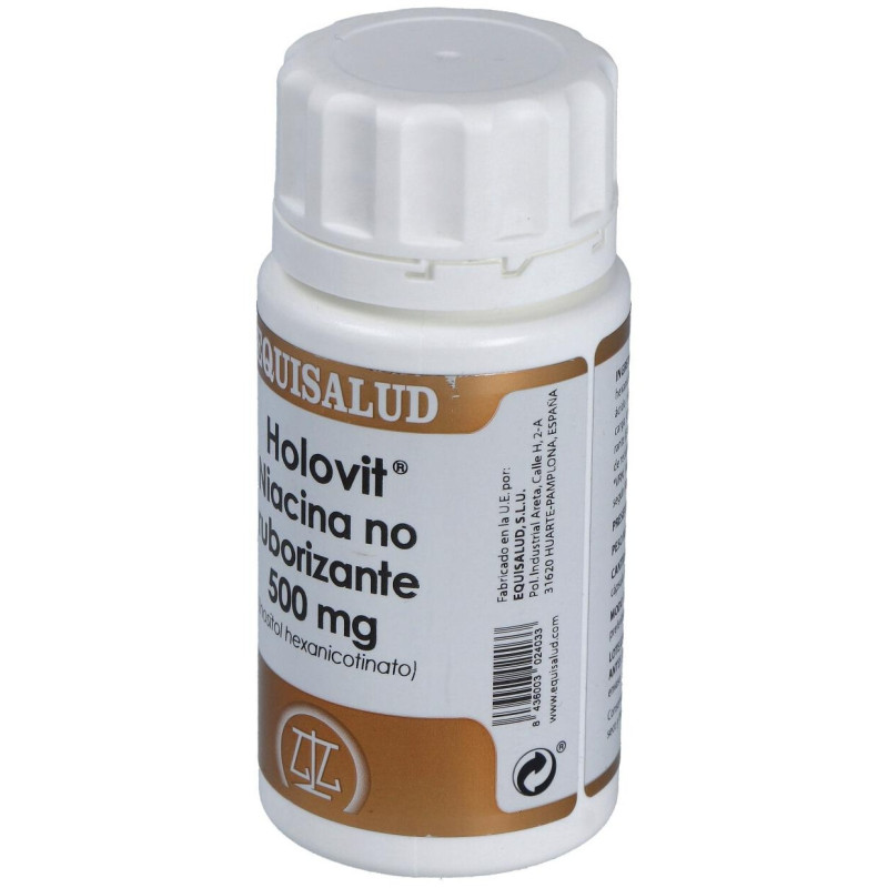 Holovit Niacina No Ruborizante 500mg. 50cap - Equisalud