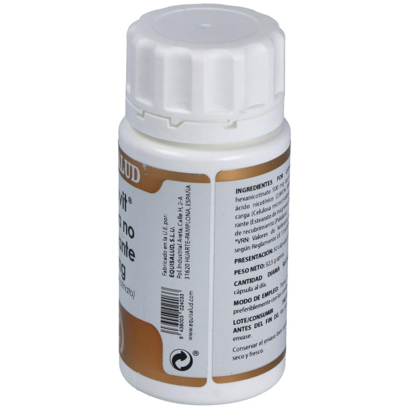 Holovit Niacina No Ruborizante 500mg. 50cap - Equisalud