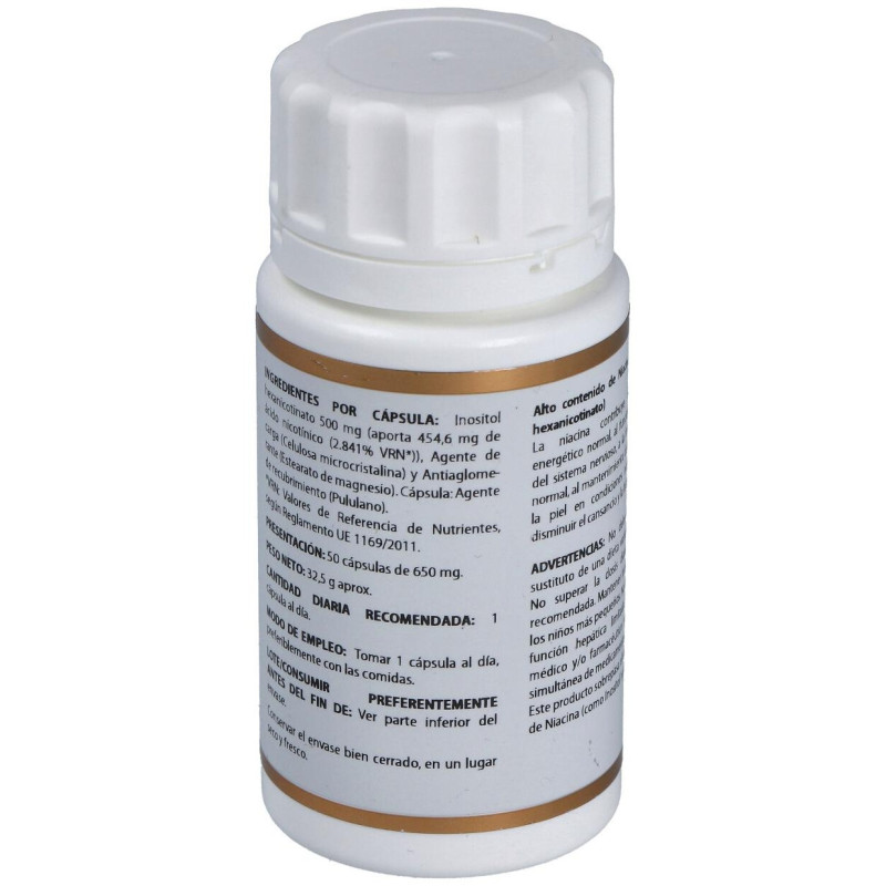 Holovit Niacina No Ruborizante 500mg. 50cap - Equisalud