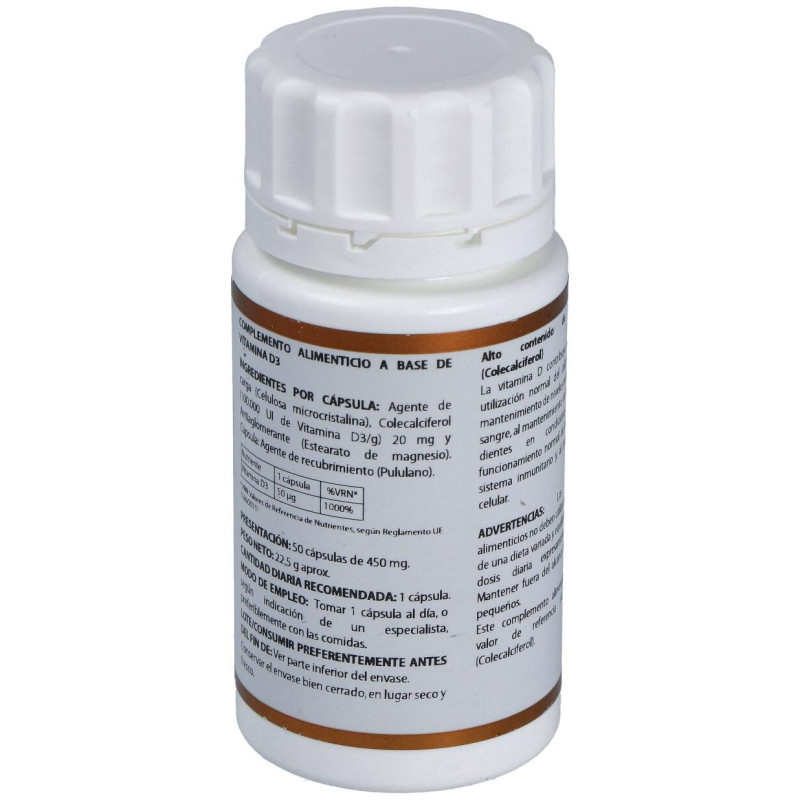 Holovit Vit. D3 2000ui (colecalciferol) 50cap - Equisalud