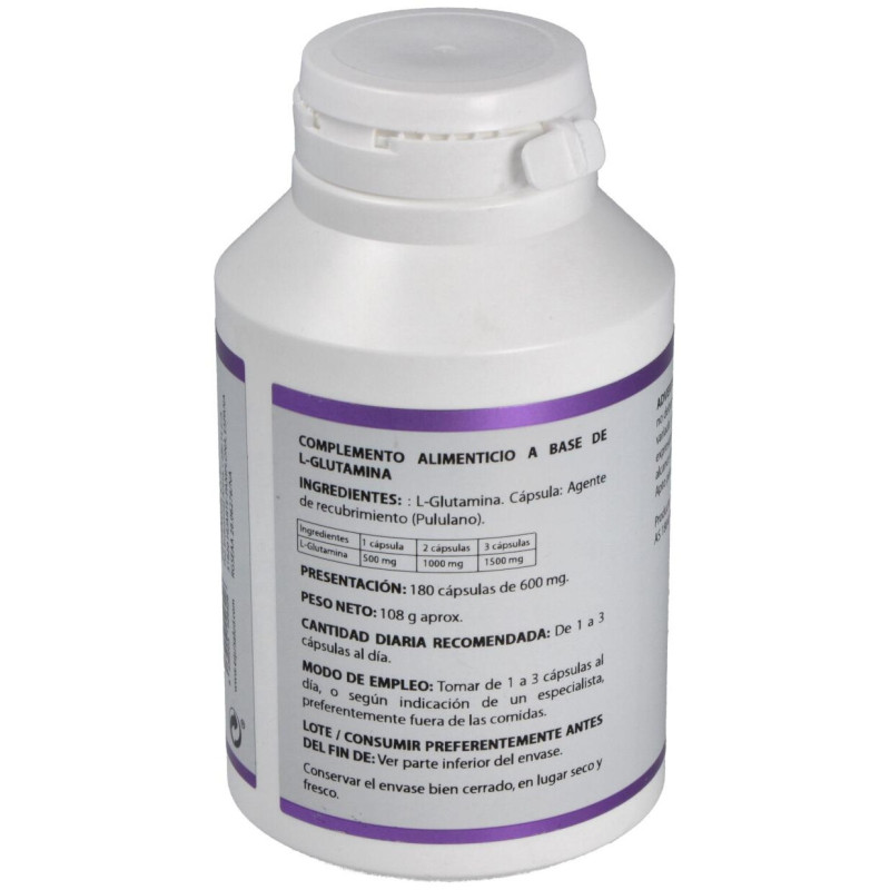 Holomega L- Glutamina 180Cáps