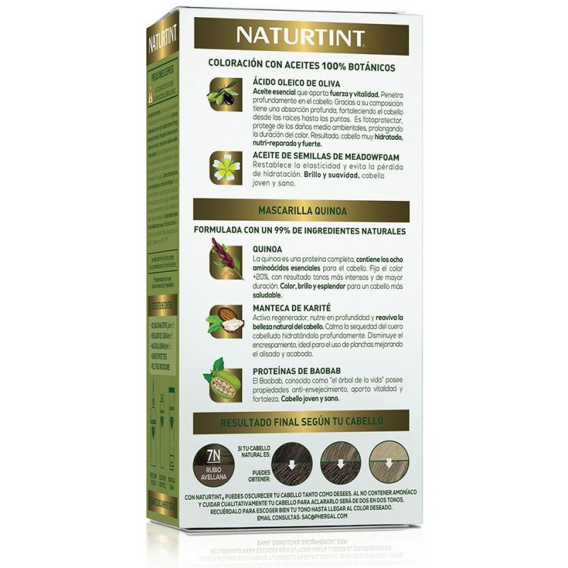 Naturtint Coloración Permanente 7N Rubio Avellana 170Ml