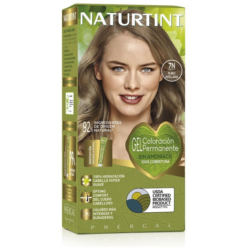 Naturtint Coloración Permanente 7N Rubio Avellana 170Ml