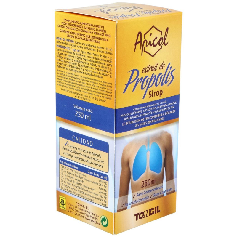 Apicol Extracto Propolis Jarabe 250ml - Tongil