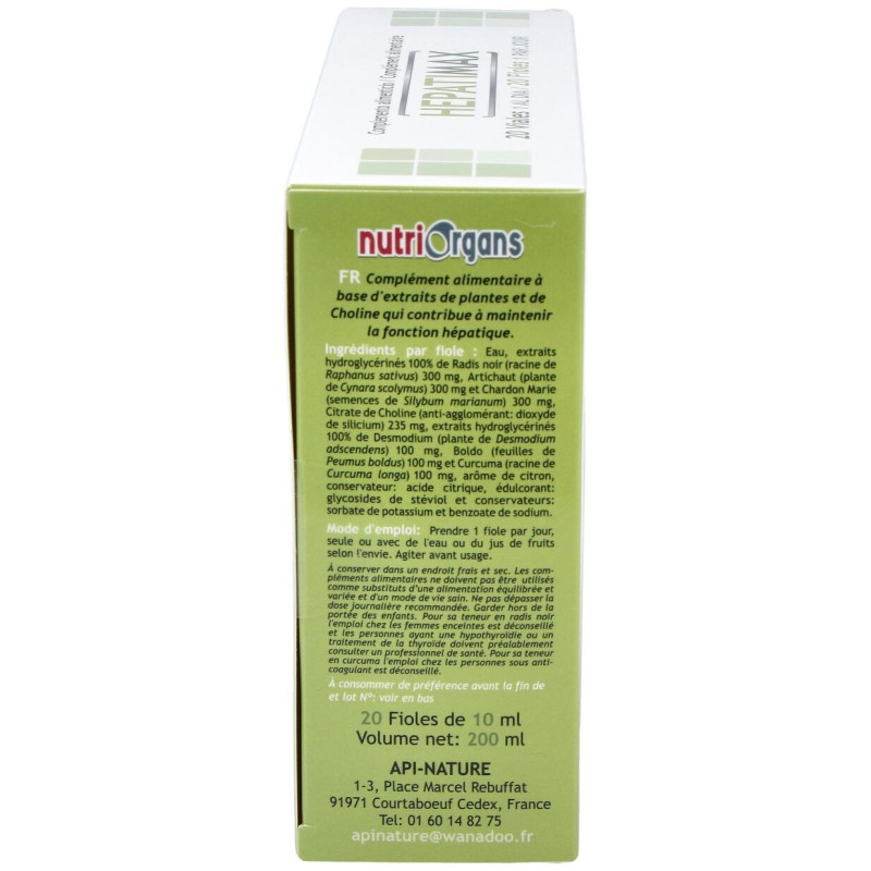 Nutriorgans Hepatimax 20 Viales - Tongil