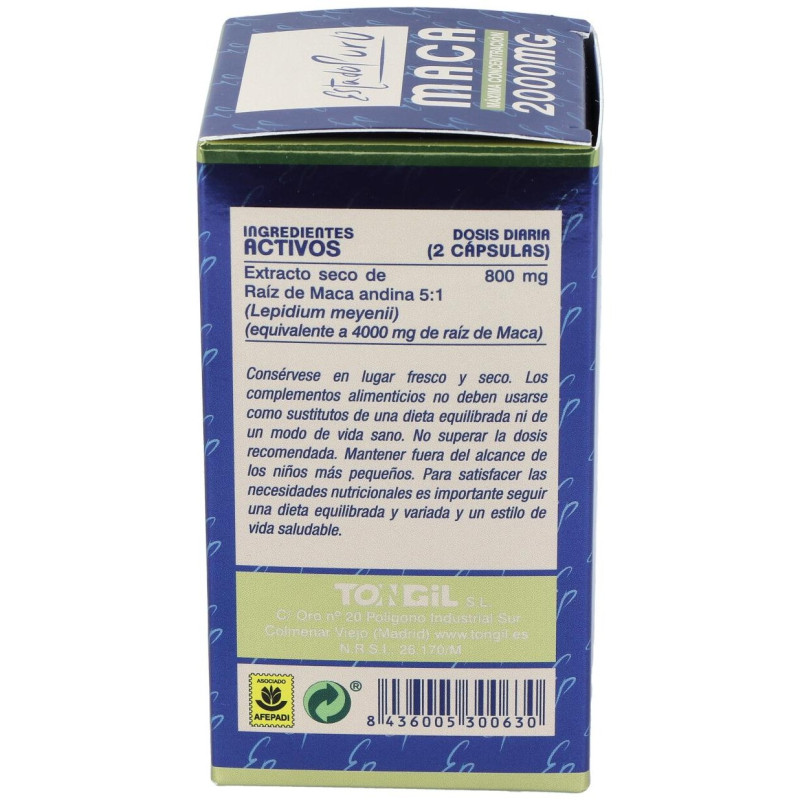 Maca 60cap. Estado Puro - Tongil