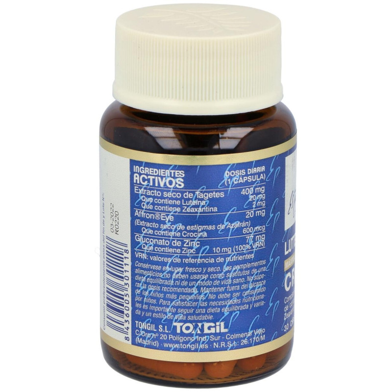 Estado Puro Luteína 20mg Crocina 30caps - Tongil