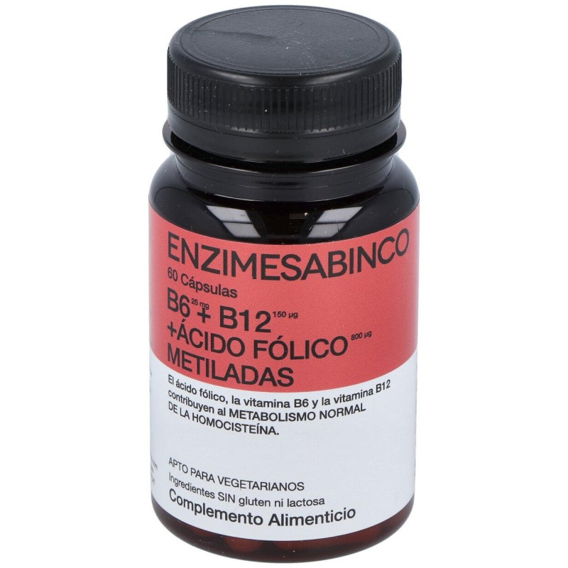 Enzime Sabinco B6 + B12 + Ácido Folico Metiladas 60caps - Enzime - Sabinco