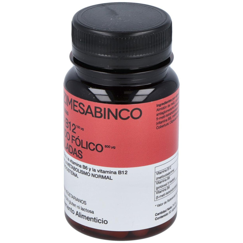 Enzime Sabinco B6 + B12 + Ácido Folico Metiladas 60caps - Enzime - Sabinco