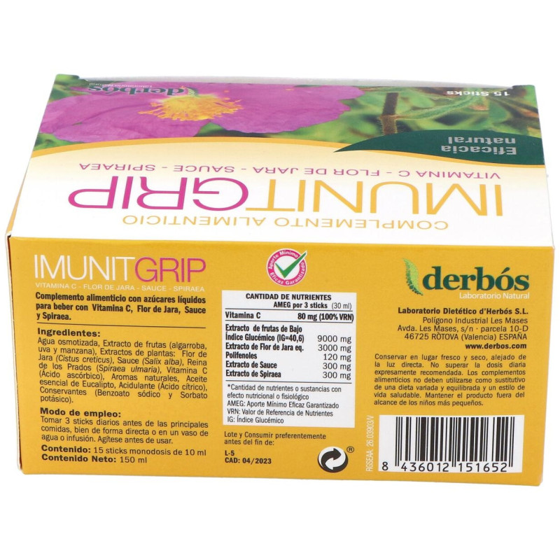 Derbós Imunit Grip 15 Sticks - Derbos