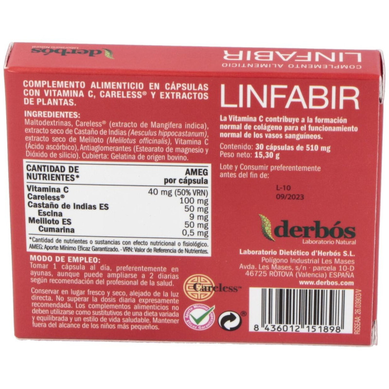 Linfabir 30caps - Derbos