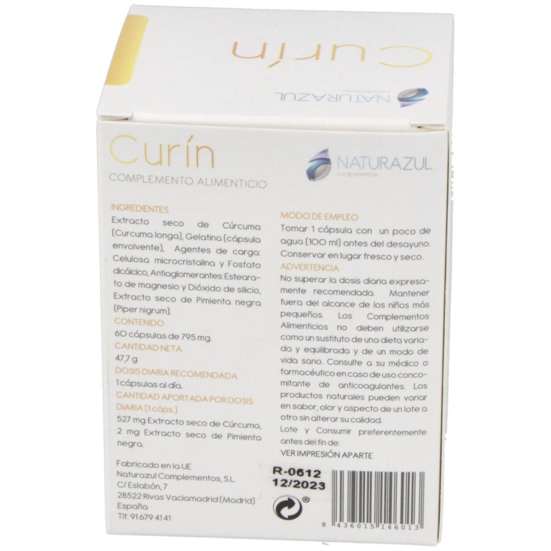Curin 60caps - Naturazul