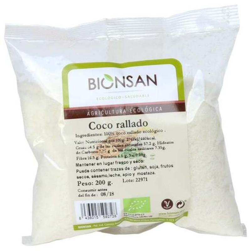 Coco Rallado Eco 200g - Bionsan