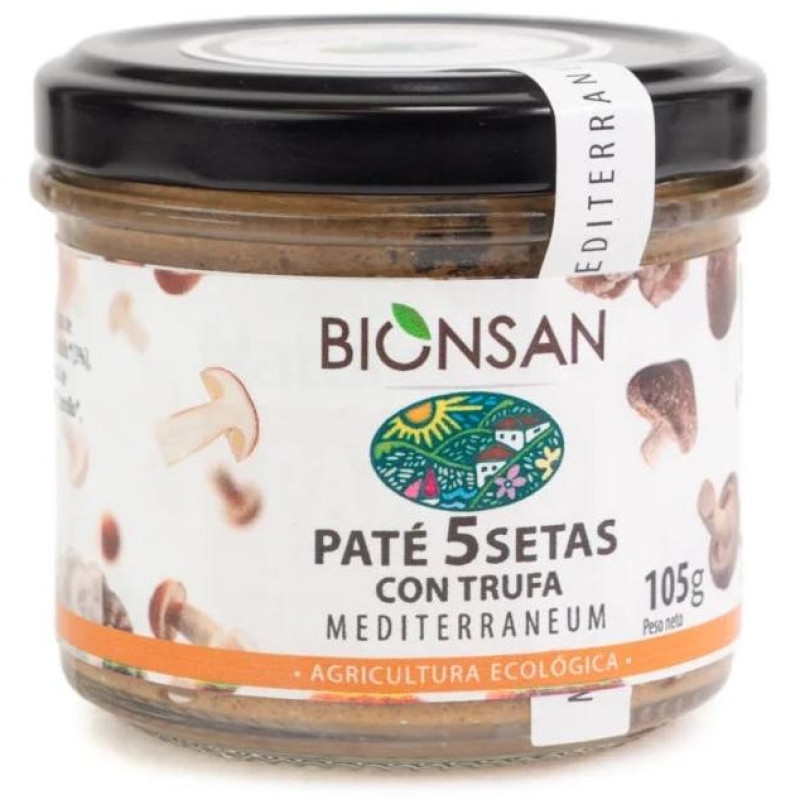 Paté Ecológico 5 Setas con Trufa 105g - Bionsan