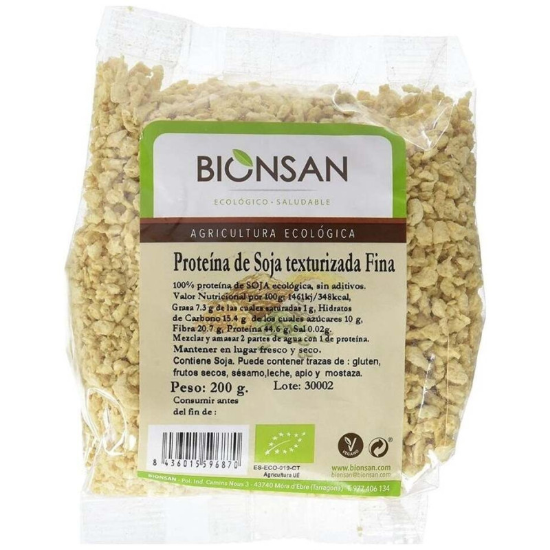 Proteina de Soja Texturizada Fina 200g - Bionsan