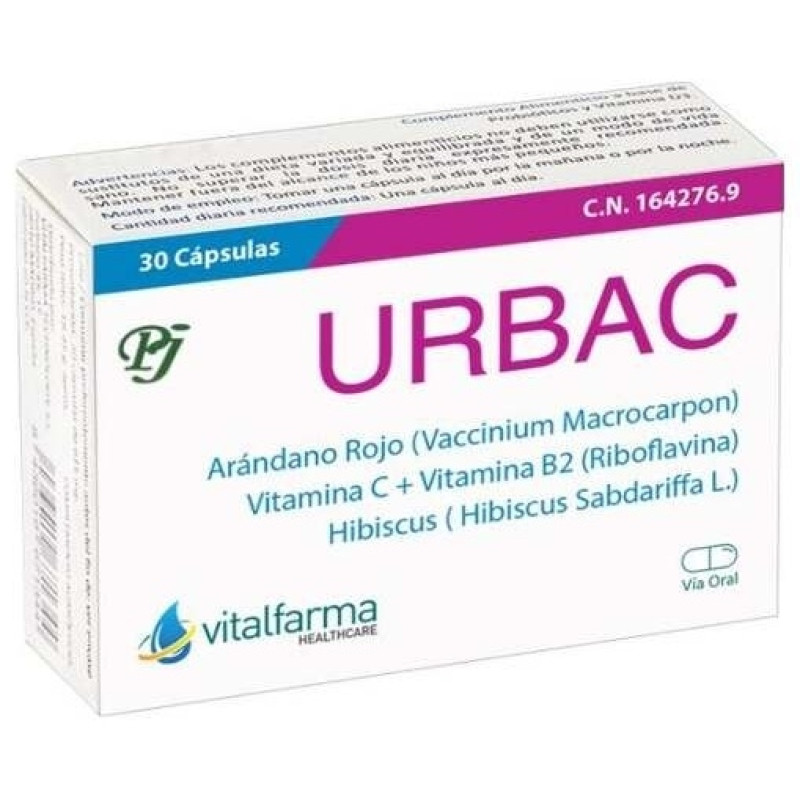 30 Cápsulas Vitalfarma - Urbac