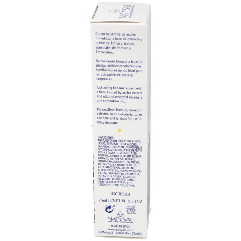 Arnica Crema Balsámica 75ml - Natysal