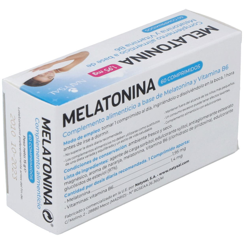 Melatonina 60 Comprimidos - Natysal