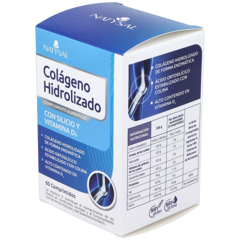 Natysal Colageno Hidrolizado Con Silicio Y Vitamina D3 60Comp