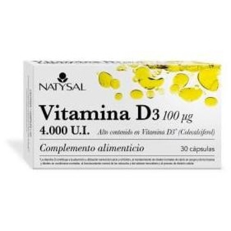 Vitamina D3 4000ui 30caps - Natysal