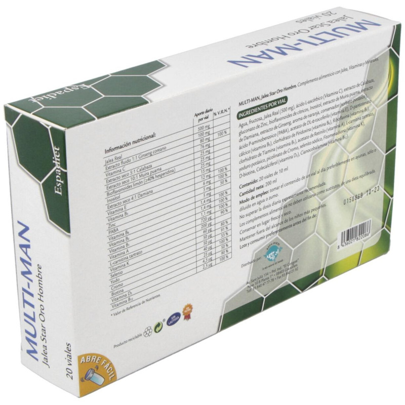 Jalea Real Oro Hombre 20uds - Espadiet