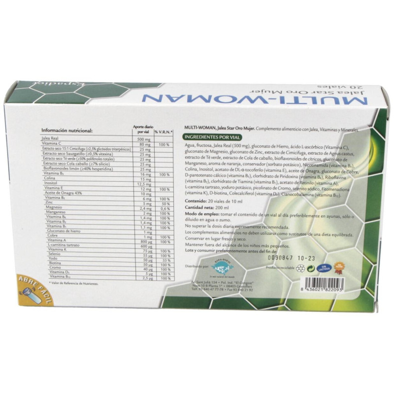 Jalea Real Multiwoman Fructosa 20uds - Espadiet
