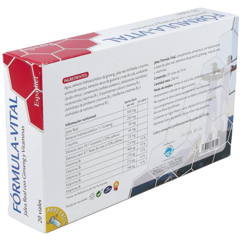 Jalea Fórmula Vital Vial 20uds - Espadiet
