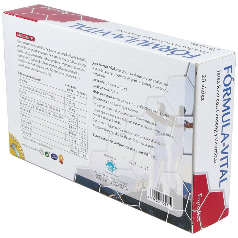 Jalea Fórmula Vital Vial 20uds - Espadiet