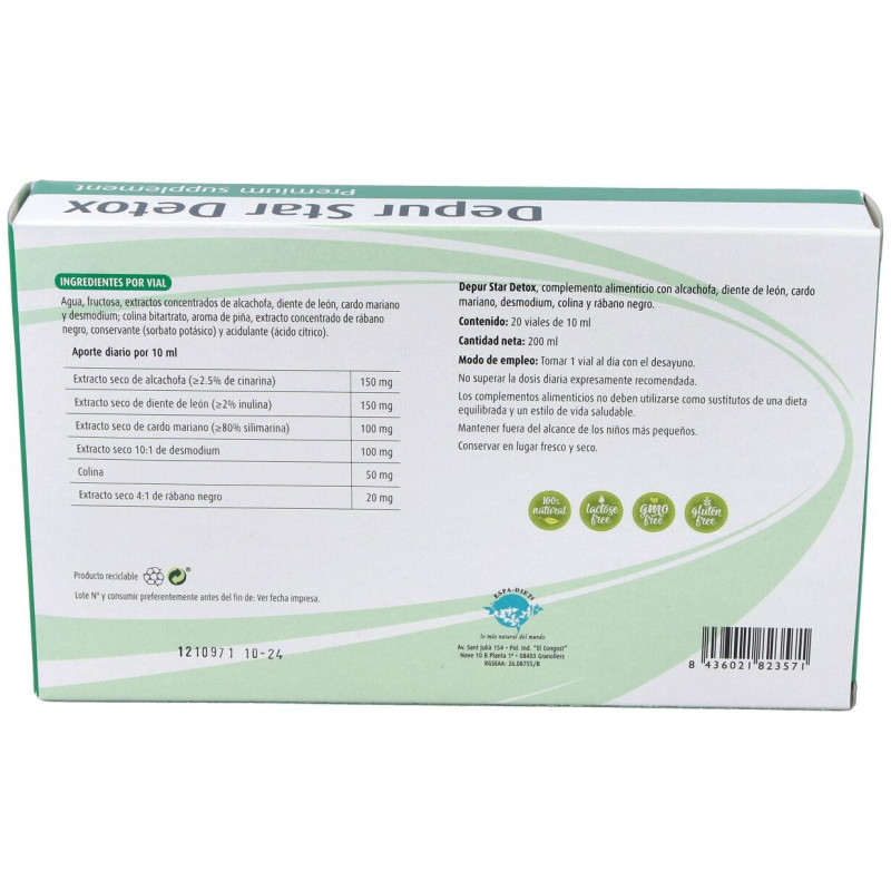 Depur Star Detox 20uds - Espadiet