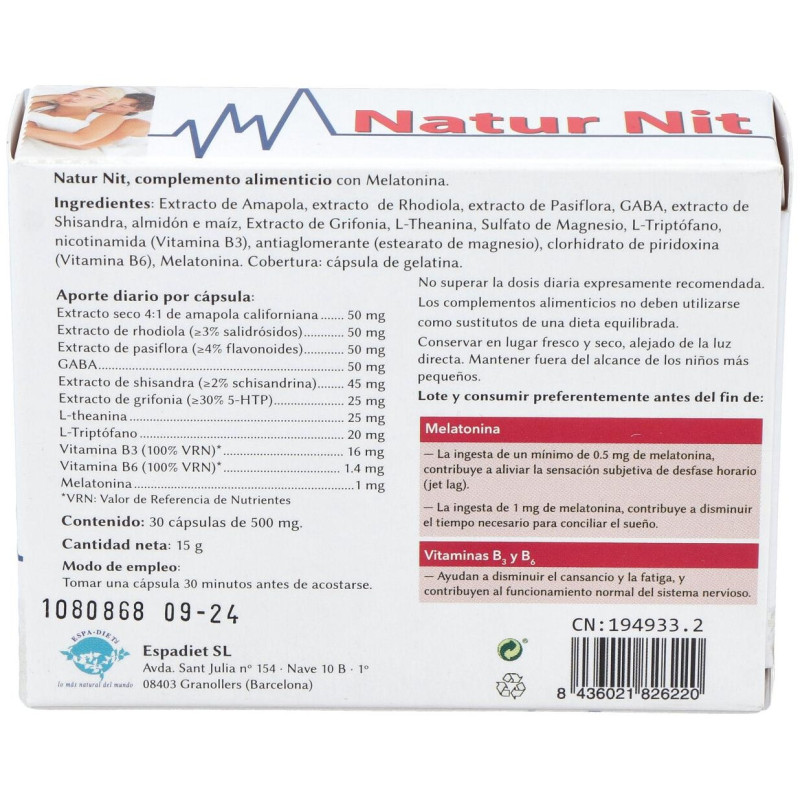 Natur Nit 30caps - Espadiet
