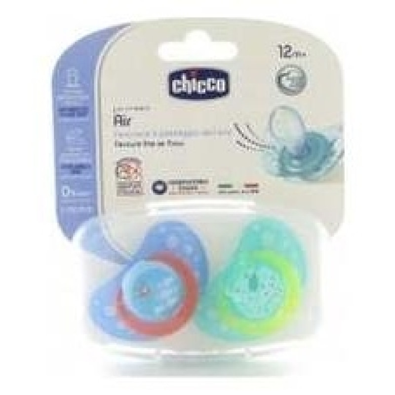 Chupete Physio Soft Todogoma Silicona Azul - Verde 2uds - Chicco