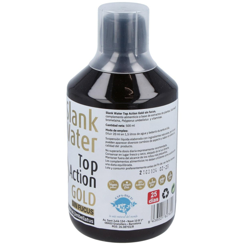 Slank Water Top Action Gold Sin Fucus 500Ml.