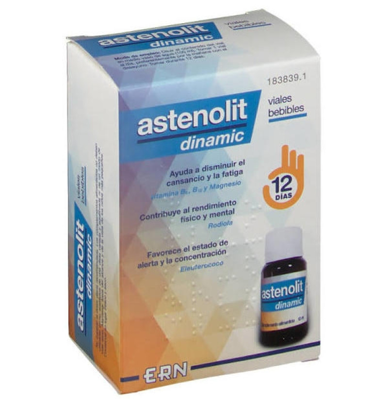 Astenolit Dinamic (12 Viales Bebibles) - Laboratorios Ern