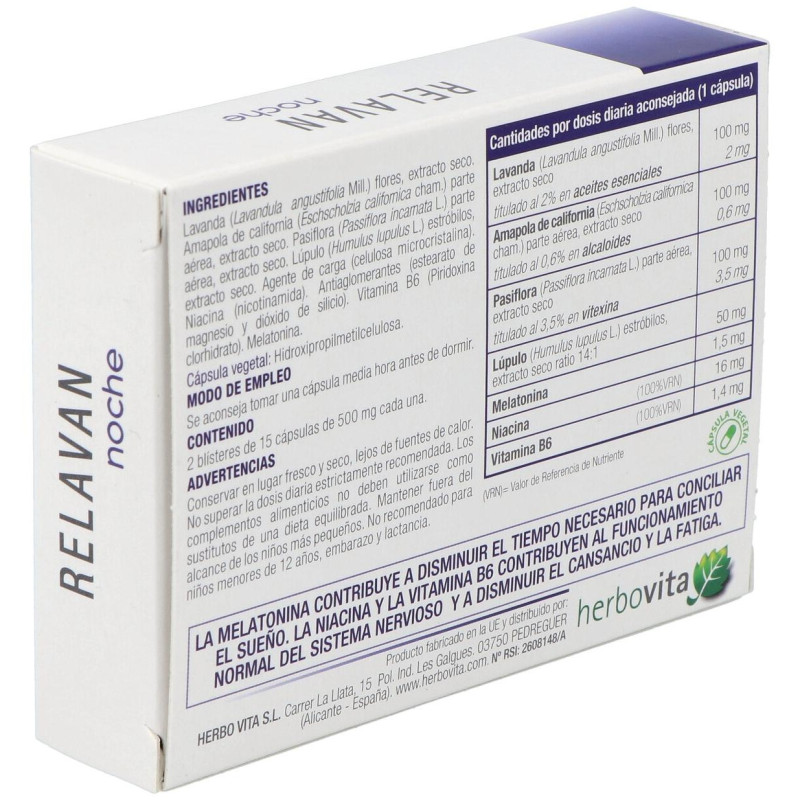 Relavan Noche 30caps - Herbovita