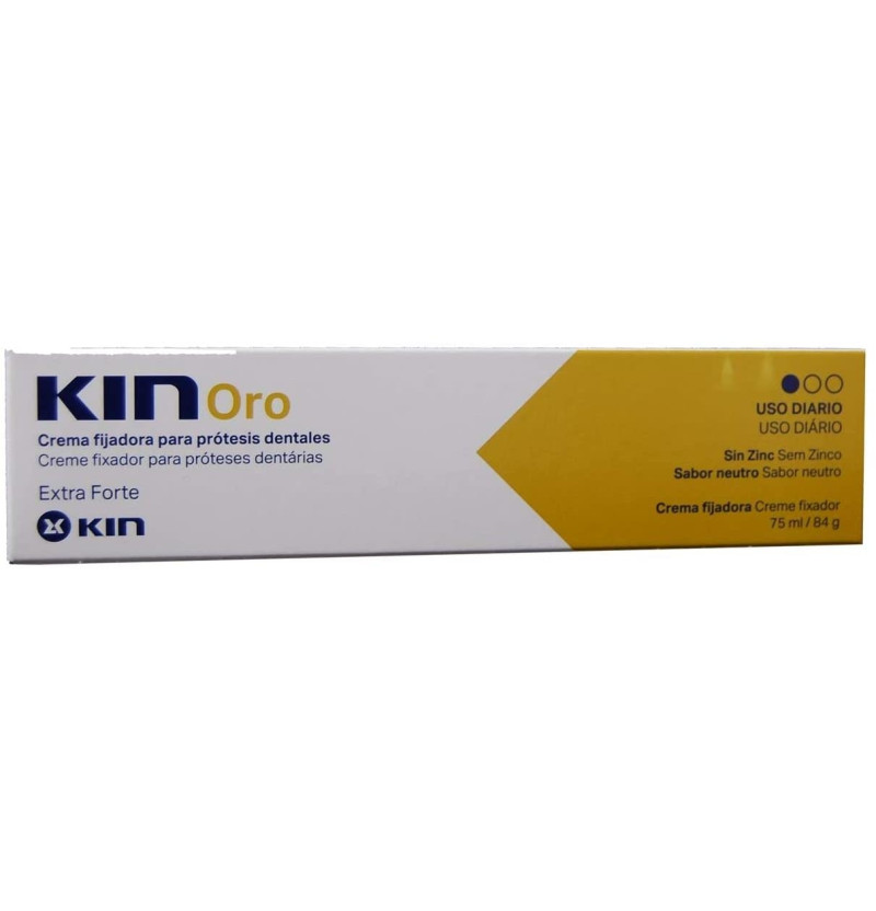 Kin Oro Crema Fijadora - Adhesivo Protesis Dental (75 ml) - Kin S.a. Laboratorio - Alicia