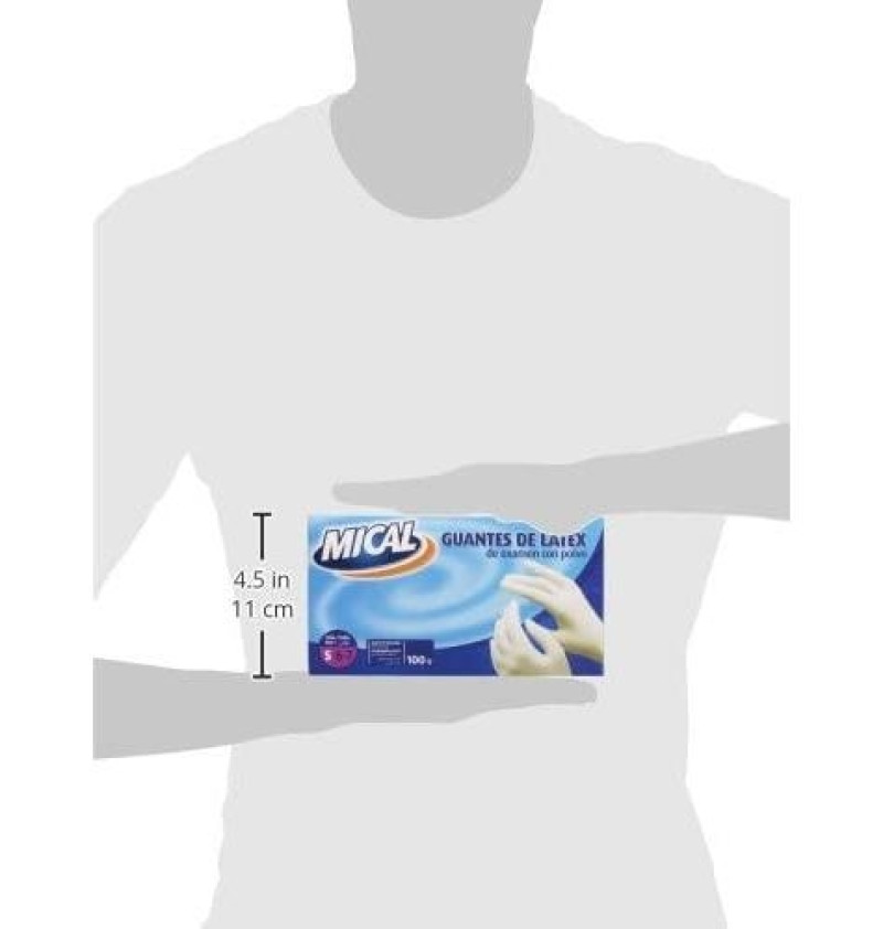 Guantes Latex Pequeños 100Uds