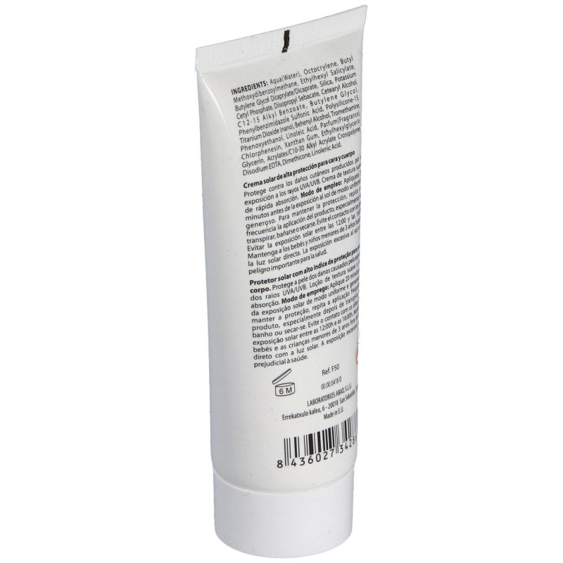 Crema Solar Muy Alta Proteccion 50+ 100Ml.