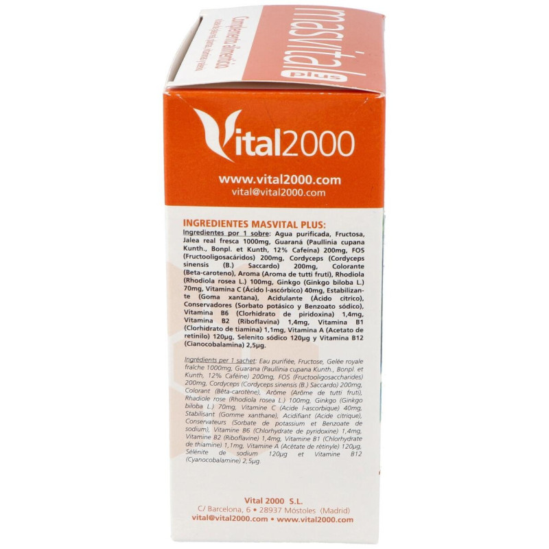 Vital 2000 Masvital Plus 20 Sobres