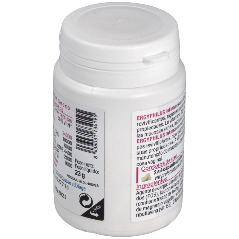 Ergyphilus Intima 60cap. (refrigeracion) - Nutergia