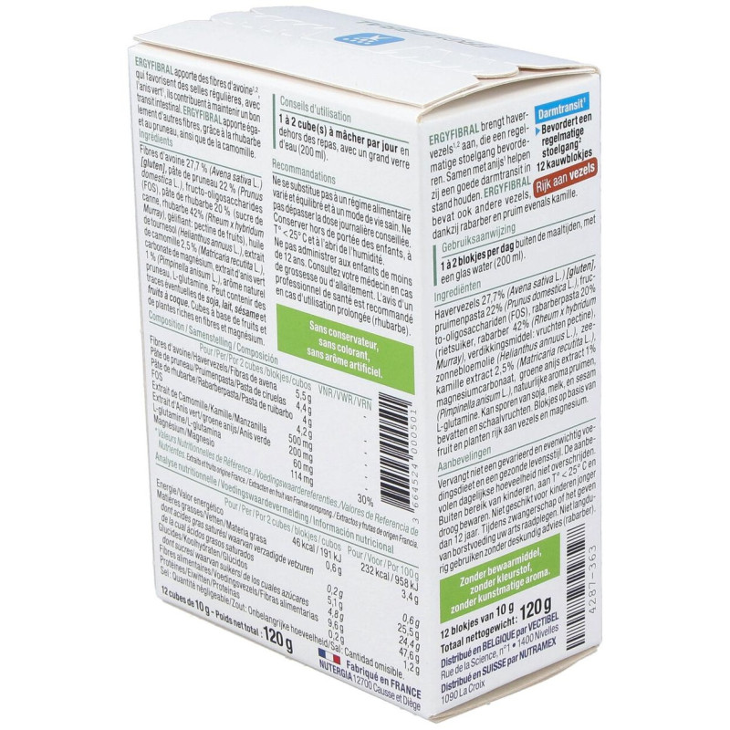 Ergyfibral 12cubos - Nutergia
