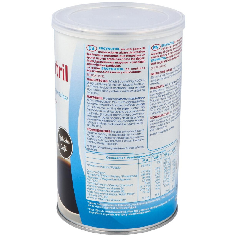 Ergynutril (proteinas) Cafe Polvo 300gr - Nutergia