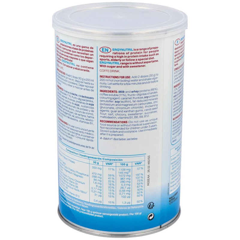Ergynutril (proteinas) Cafe Polvo 300gr - Nutergia