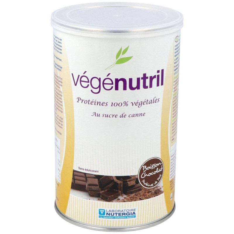 Vegenutril Prot.guisante Chocolate Bote 300gr. 2 - Nutergia