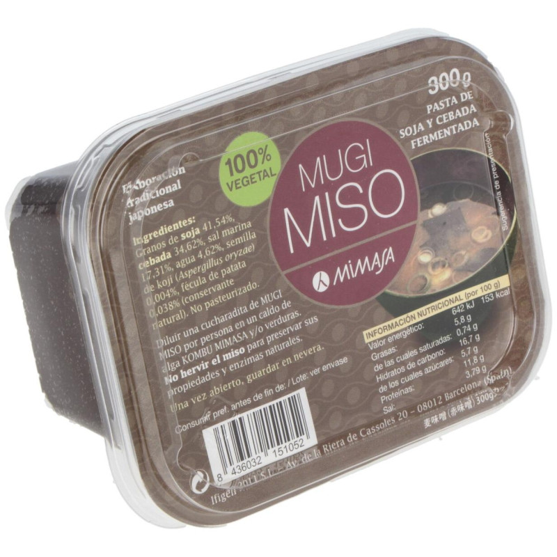 Mugi Miso Tarrina 300g - Mimasa