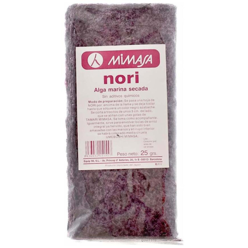 Algas Nori Sushi Japon 25g - Mimasa