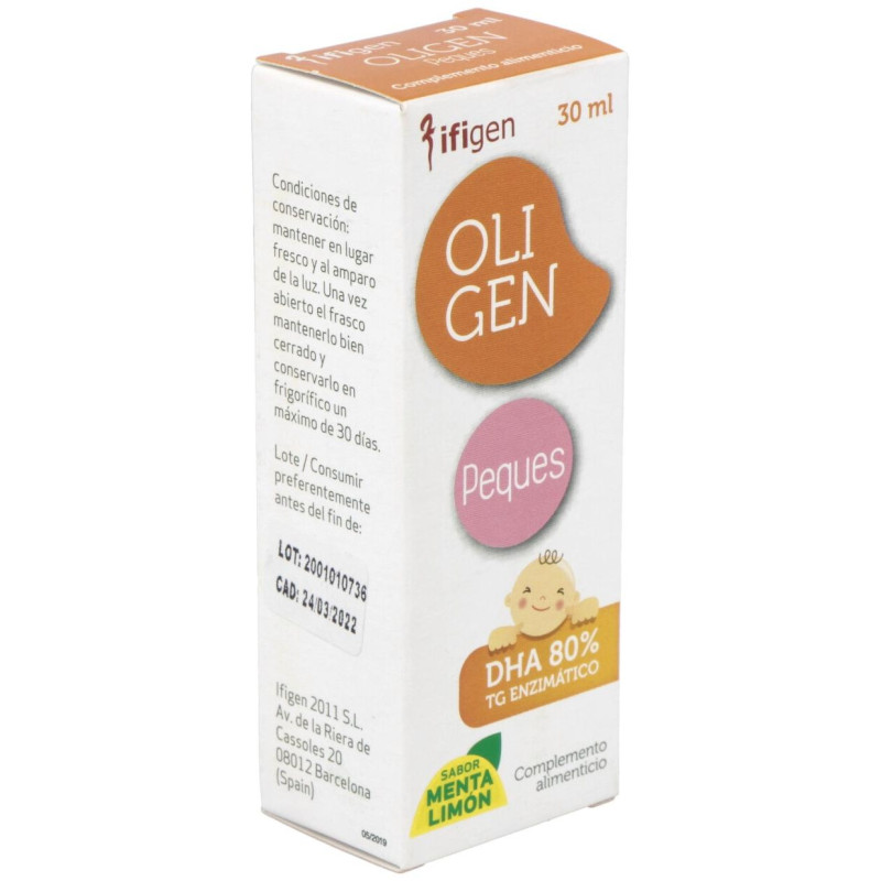 Oligen Peques Dha 80% Tg Enzimatico 30Ml.